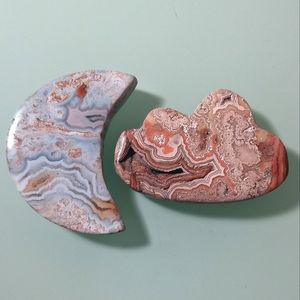 Lace Agate Moon & Cloud Bundle